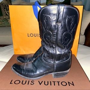 AUTH🌺 LUCCHESE COLE EMBOSSED RANCH WESTERN BOOTS